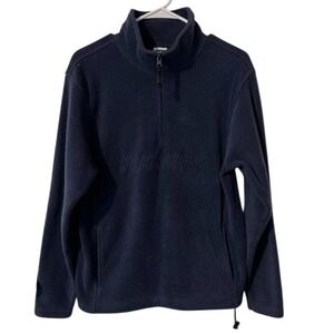 OLD NAVY‎ Fleece Qtr Zip Long Sleeve Women's M Pullover Front Pockets Warm Cozy